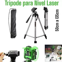 OEM - Soporte Tripode de Nivel Láser Ajustable de 1m hasta 135cmFunda