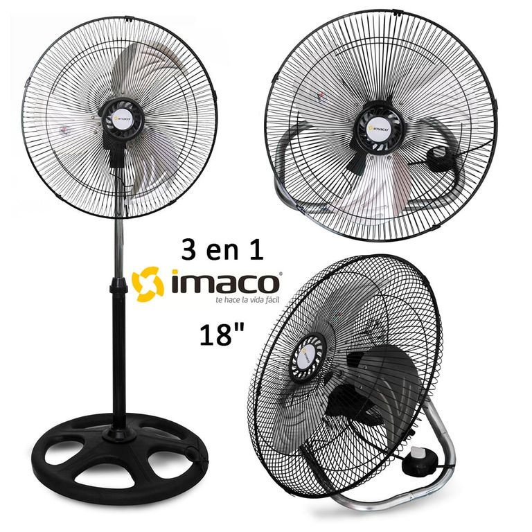 Ventilador Pedestal 3 en 1 - 18" 57W FSM370