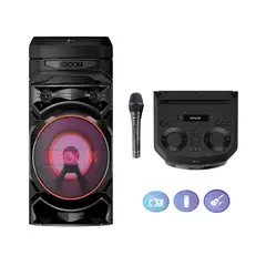LG - Torre de sonido RNC5 XBOOM Karaoke star luces multicolor DJ App