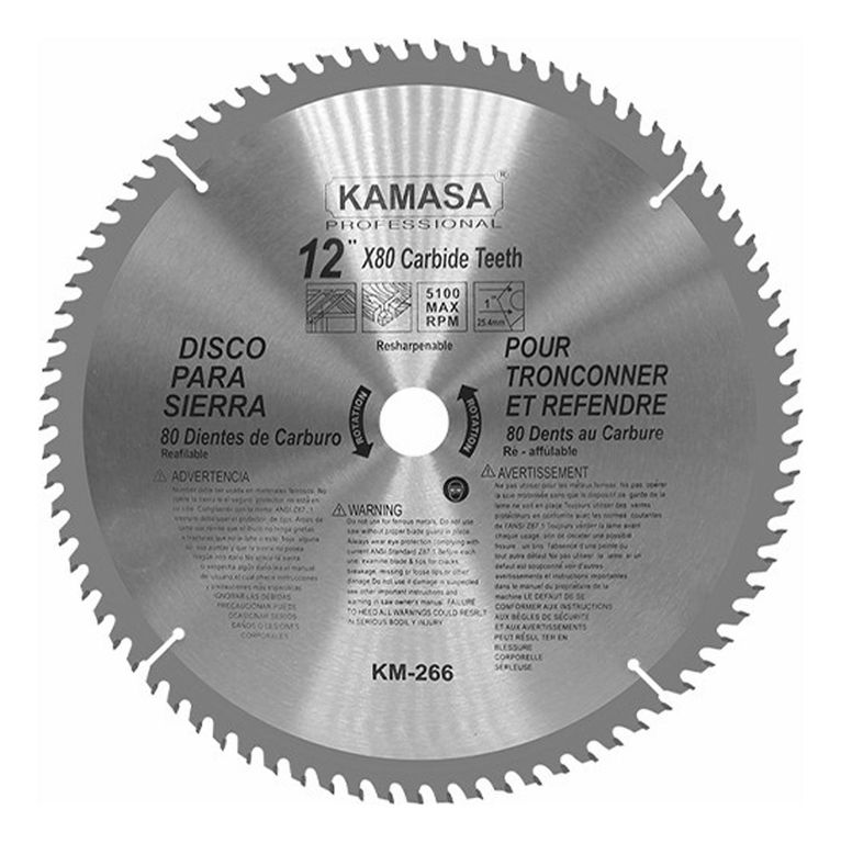 Disco Sierra para Madera 12" 80 Dientes KM266