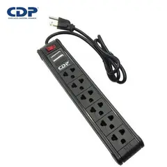 CDP - SUPRESOR DE PICOS R-SS6I 6 TOMAS BLACK 220V