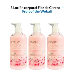GENERICO - 3 Loción corporal Flor de Cerezo 500ml - Wokali