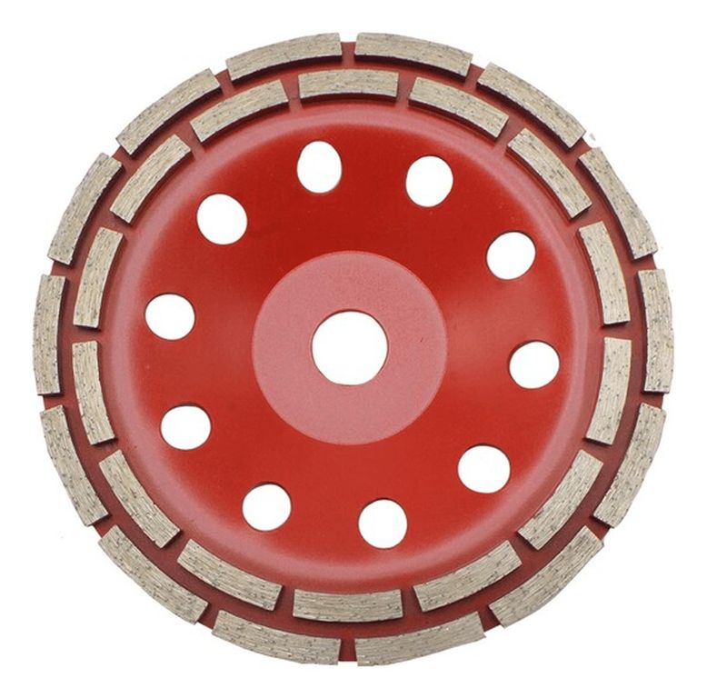 Copa Diamantada Doble Segmento 7" Rojo KM515