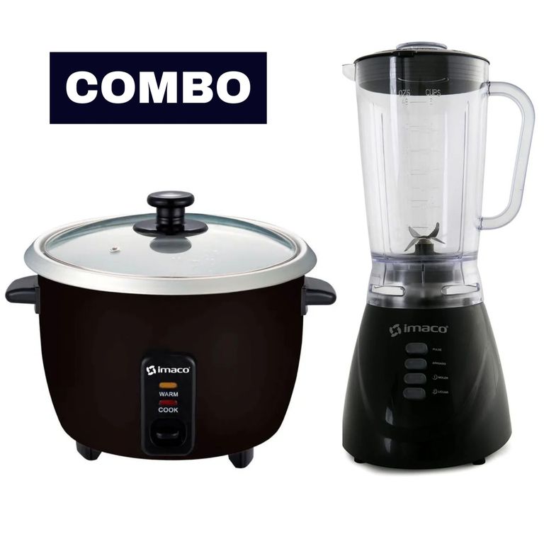 Combo Arrocera Negro 06Lt licuadora 125Lt Negro