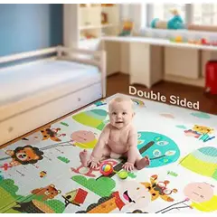 GENERICO - Alfombra de Juego para Bebé Plegable Portátil Reversible
