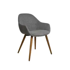 NIHM - Silla de Comedor Smash Wood de Madera Gris Oscuro