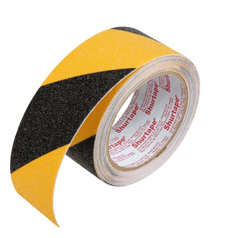 Cinta Antideslizante Amar-Negr Extra Resistente 2x5yd