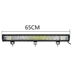 KOBO - Neblinero Led 360W 65cm Dual Blanco Ambar Y Estrobo 9D