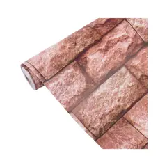 GENERICO - Papel tapiz autoadhesivo - Ladrillo rústico 1- ROLLO 10m x 45cm