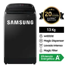 SAMSUNG - Lavadora 13Kg Digital Inverter Negra WA13T5260BV