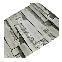 GENERICO - Papel tapiz autoadhesivo - Ladrillo Gris 1 - ROLLO 10m x 45cm