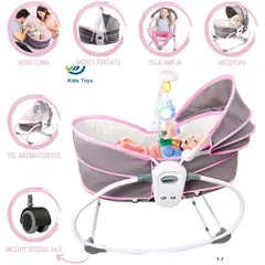 GENERICO - Silla Mecedora Moisés 6 En 1 share icon Rosado