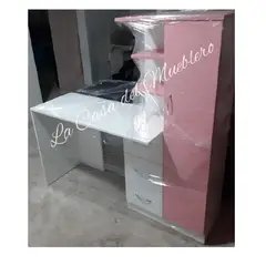 GENERICO - ESCRITORIO ESTRELLA - LA CASA DEL MUEBLERO - BLANCO CON ROSADO