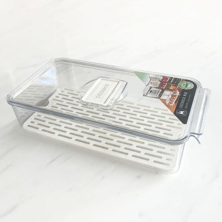 Organizador Recipiente Para Refrigerador Con Tapa