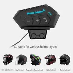 GENERICO - Audifonos Bluetooth para Casco Moto Auriculares Inalambrico