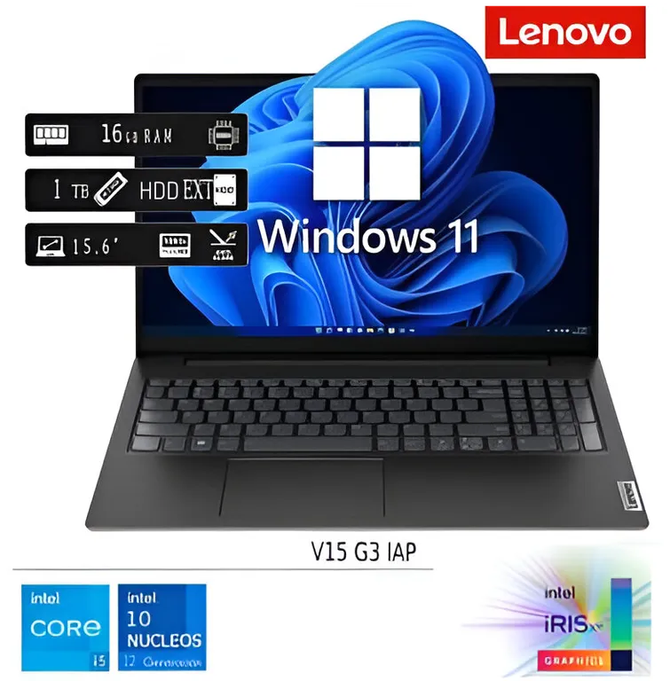 Laptop Nueva V15 G3 IAP Core I5 13va Gen 16GB RAM 1TB SSD 1TB HDD EXTERNO -W11