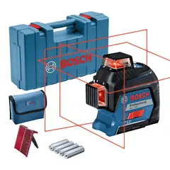 BOSCH - Nivel Láser Rojo Gll 3-80 360° Lineas Plomada