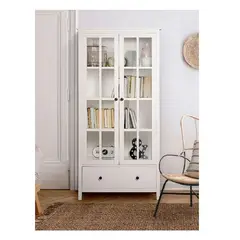 DMUEBLES - VITRINA BAROCK BLANCO.