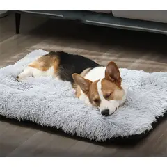 GENERICO - Cama Colchoneta pelo largo XL - Plomo 70x95CM