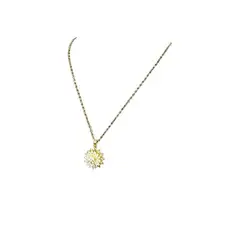 GENERICO - Collar para mujer giratorio con dije modelo girasol