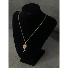 GENERICO - Collar para mujer giratorio con dije modelo girasol con rama