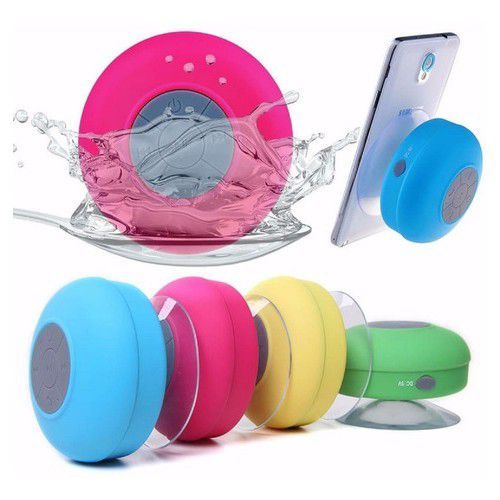 Parlante Acuático Bluetooth Manos Libres Micrófono Ducha rosado