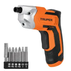 TRUPER - Destornillador atornillador inalámbrico 3,6 V, 7 puntillas magnéticas