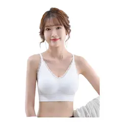 DENISASAA - Sujetador de yoga y sujetador deportivo-blanco y negro