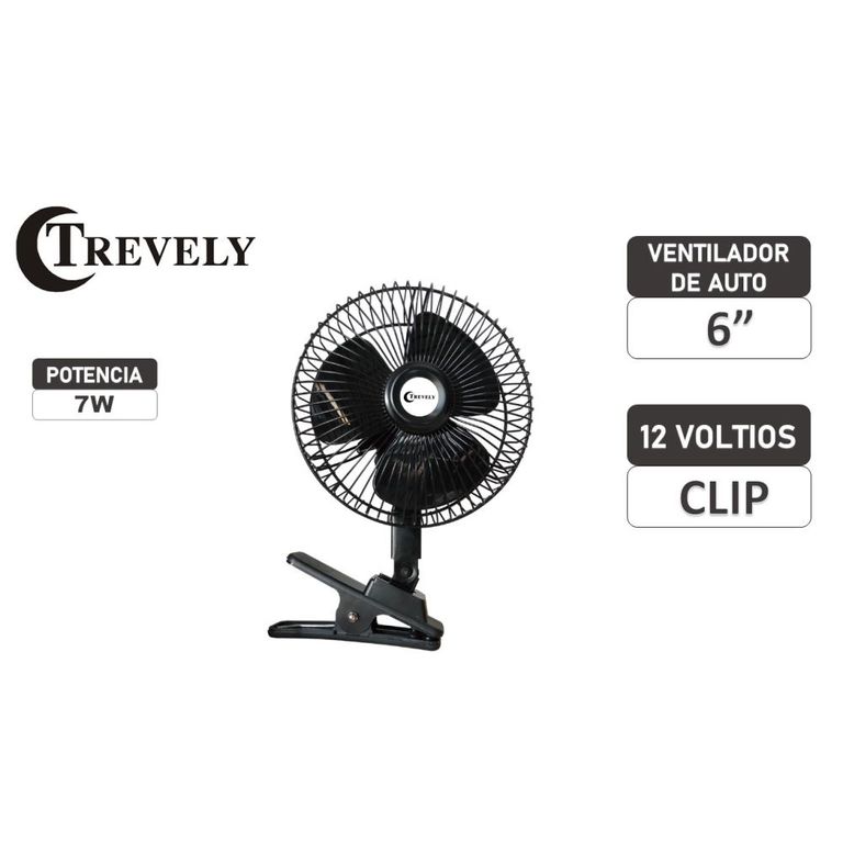 Ventilador para auto 6" CT-600 - 12 voltios