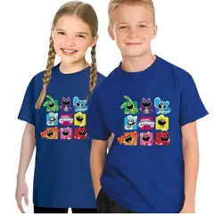 GENERICO - Polos Smiling Critters Algodon Azul Peluche - Talla desde 4 hasta XL