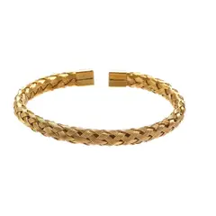 CLOCK PERU - Brazalete de Hombre en Acero Inoxidable Dorado BRA-38