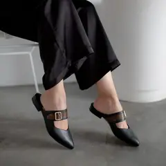 IRISABA - BALERINA DE CUERO PARA MUJER AGATTA NEGRO_.