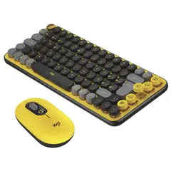 LOGITECH - Teclado Mouse Pop NegroAmarillo 910-006543920-010713