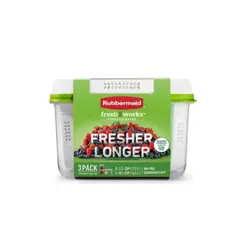 RUBBERMAID - Set Herméticos FreshWorks 3 Pack