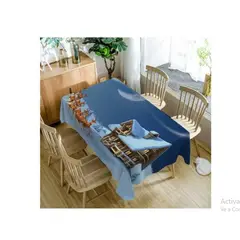 GENERICO - Mantel Navideño Rectangular 152cm x 250cm