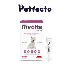 RIVOLTA - ANTIPULGAS 12% X 0.50 mL 5.1 - 10 kg. 1 PIPETA
