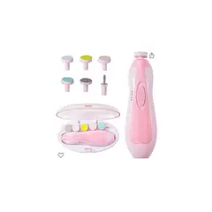 GENERICO - Lima Eléctrica para Bebé Pulidor de Uñas Rosa