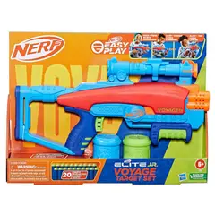 NERF - Lanzador Elite Junior Voyage Target Set + 20 Dardos