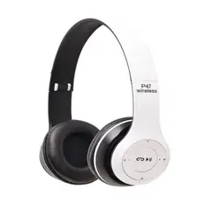 GENERICO - Audifonos p47 bluetooth 4.1 deportivos lee micro sd blanco