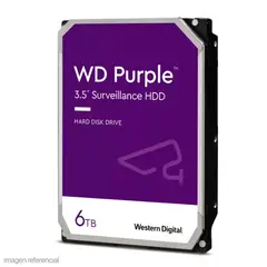 WESTERN DIGITAL - Disco duro WD Purple, 6TB, SATA 6.0 Gb/s