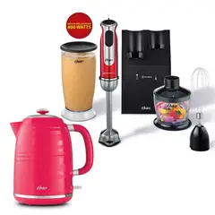 OSTER - Combo Batidora de inmersión + Hervidor Eléctrico