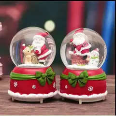 GENERICO - Bola de Cristal Navideña Musical con Luces + Pilas