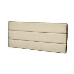 MAVISAC - Cabecera Abraham Plaza Queen Color Marfil - Ultra Cuero