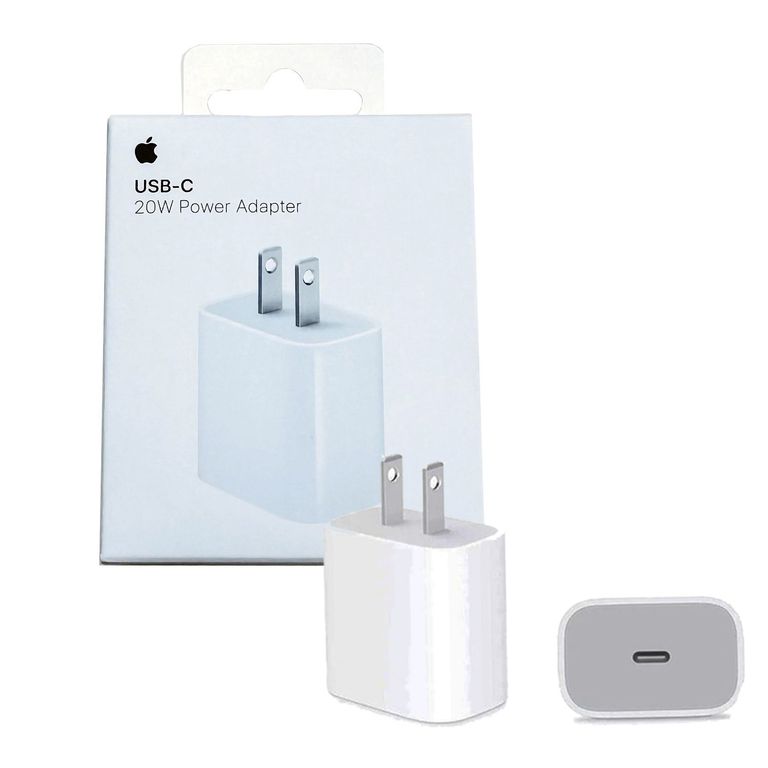 Cargador USB-C 20W carga rápida Blanco