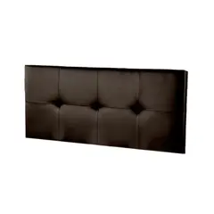 MAVISAC - Cabecera Polipiel Creta Dos Plazas Color Chocolate - Tela