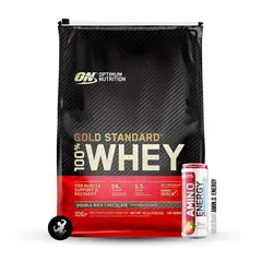 OPTIMUN NUTRITION - Proteína Gold Standard Whey 10 LB - Double Rich Chocolate