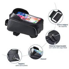 SEISA - Bolso Impermeable para Teléfono en Bicicleta Porta Celular