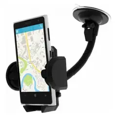 SEISA - Holder con Cuello Flexible para Teléfono en Vidrio de Carro