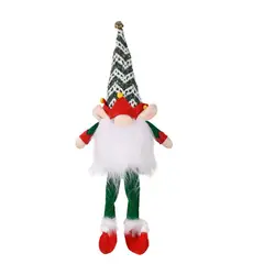 GENERICO - MUÑECO GNOMO NAVIDEÑO DECORATIVO CON LUZ GORRO VERDE