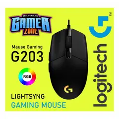 LOGITECH - Mouse G203 LIGHTSYNC RGB